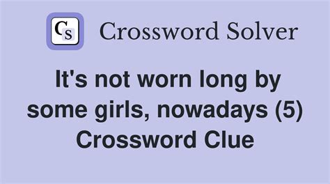 nowadays crossword clue|Nowadays (5) Crossword Clue .